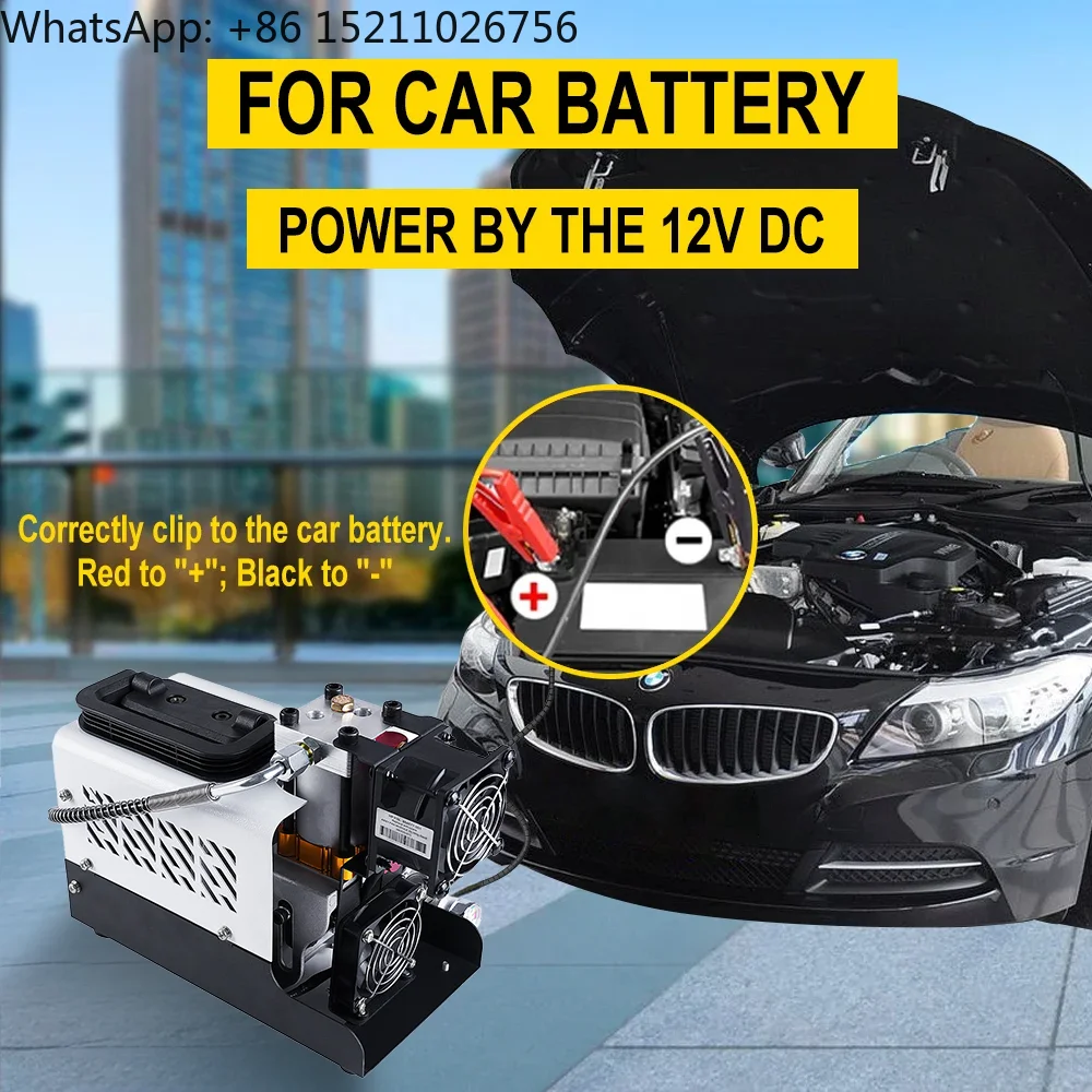 TUXING OEM ODM Customized HPA 300Bar 30Mpa Best Price Portable Small Hunting Outdoor Sports Paintball Game PCP Air Compressor view 4
