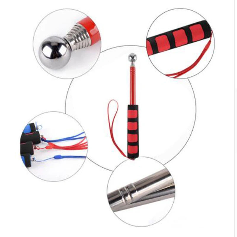 Extendable Flagpole Pointer Telescopic Banner Pole for School Teaching Tour Guide Multi purpose Windsock Guide Tool
