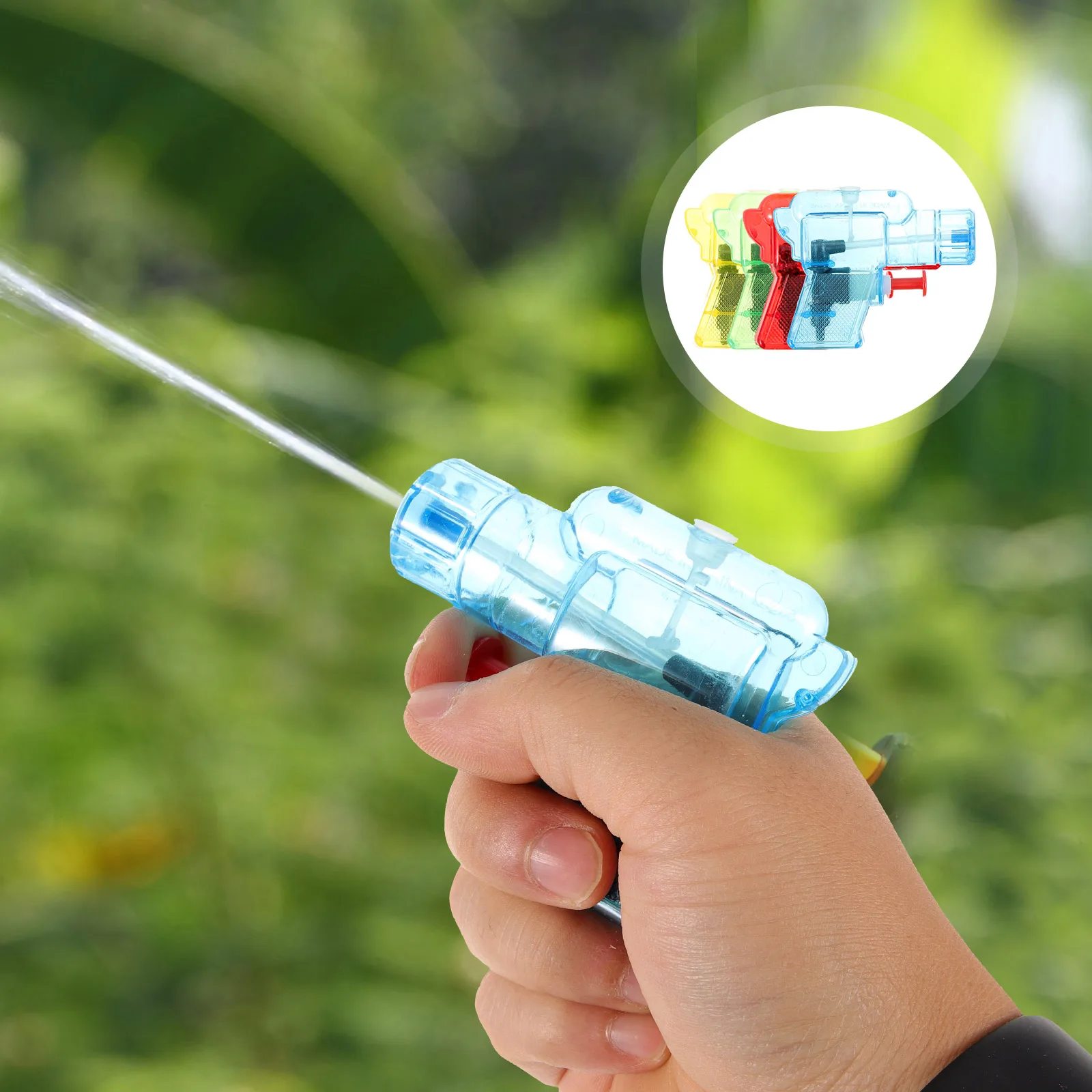 

12 Pcs Transparent Water Guns Kids Toys Pool Party Outdoor Soaker Spray Reusable Shooter Gifts Children Vivid