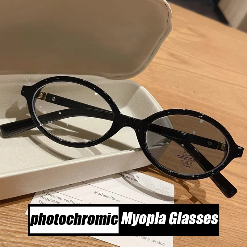 

Vintage Trendy Myopia Sunglasses Unisex Ladies Anti Blue Light Near Sight Eyeglasses Finished Optical Minus Glasses with Diopter