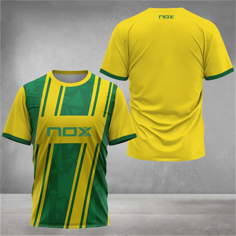 

2025 Quick Drying Men's Tennis T-shirt Fashion O-neck Short Sleeve Sports Clothing Breathable Tennis Badminton Training Clothing