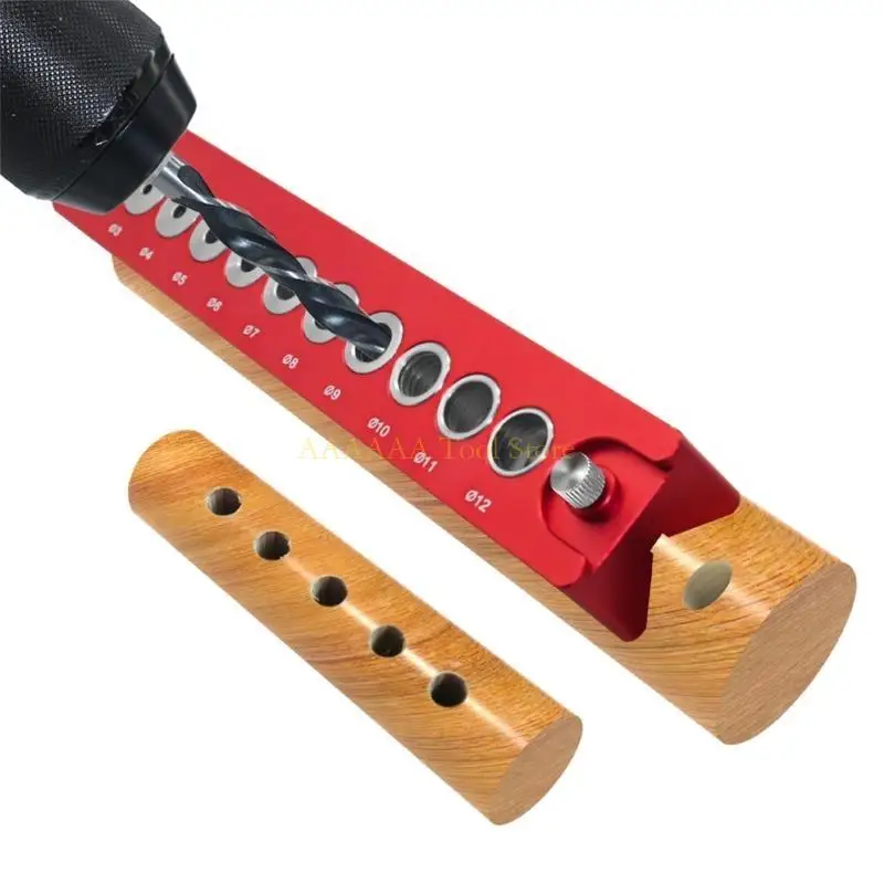 A2BE Multi-tames bolsillo Doweling Jig Punching Hole Locator para carpintería