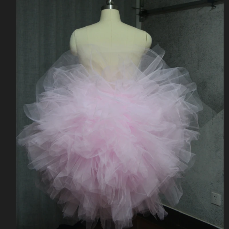 High Fashion Tulle Accessory wedding accessories Fluffy train Nightclub and ball attire custom color