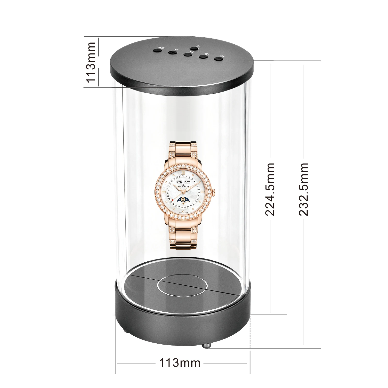 FYD-09 7-inch High-brightness Showcase Perfume Products with Multi-language Support and CE Certification