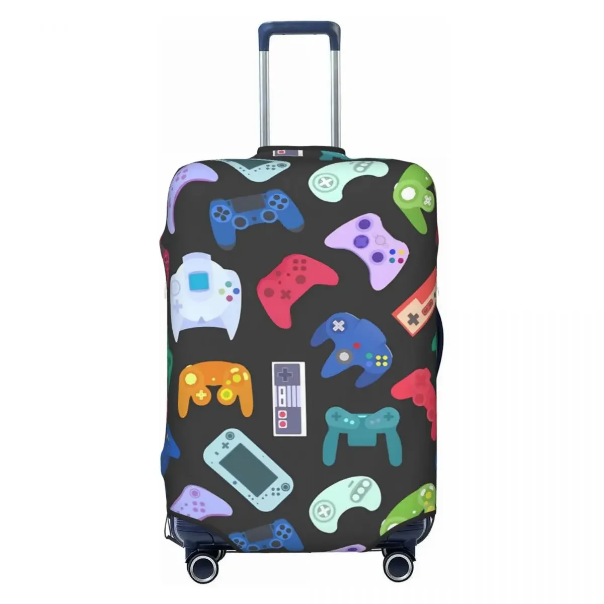 Video Game Suitcase Cover Fun Gaming Gifts Business Flight Elastic Luggage Case Protector