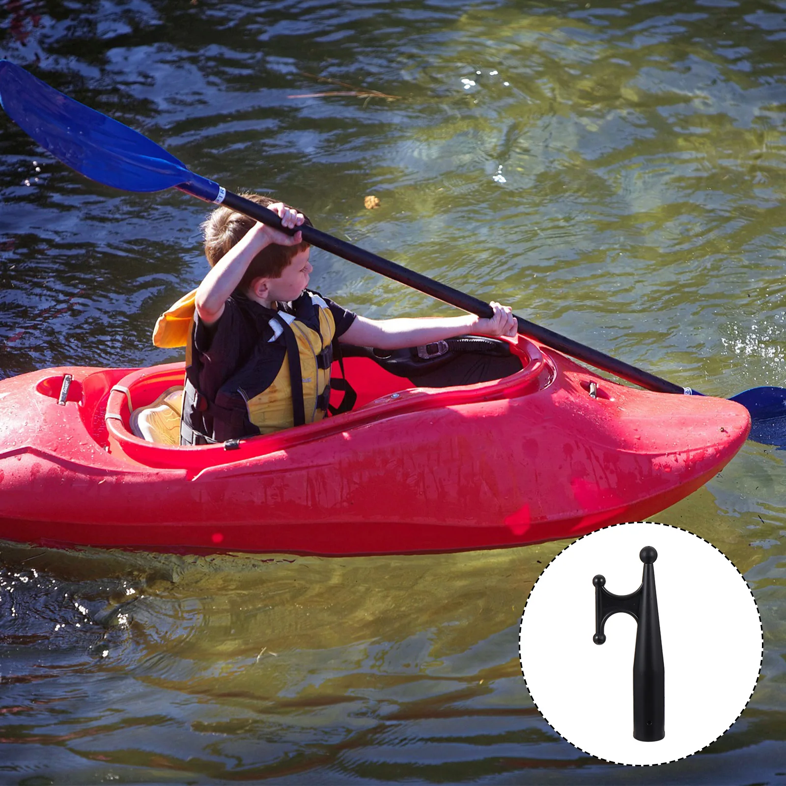 

Nylon Boat Hook Replacement Attachment Floating Hook for 28mm Pole Multi-Use Boathook for Dock Ropes Hanging Flower Baskets