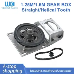 1.25/1.5M Left Oblique Tooth Long Axis Integrated Helical Teeth Belt Gear Box Gear Rack And Synchronous Wheel Reducer Box Cnc