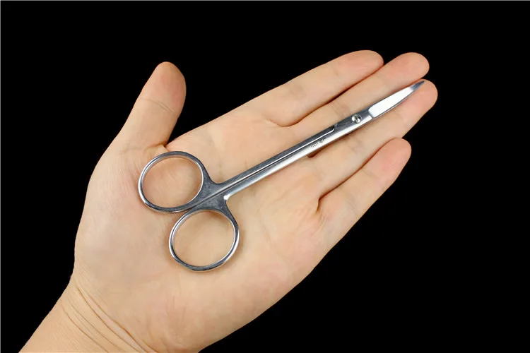 

Медицинские ножницы JZ для мелких сосудов, капилляров, с узким концом, тонким лезвием, круглым наконечником, золотой ручкой