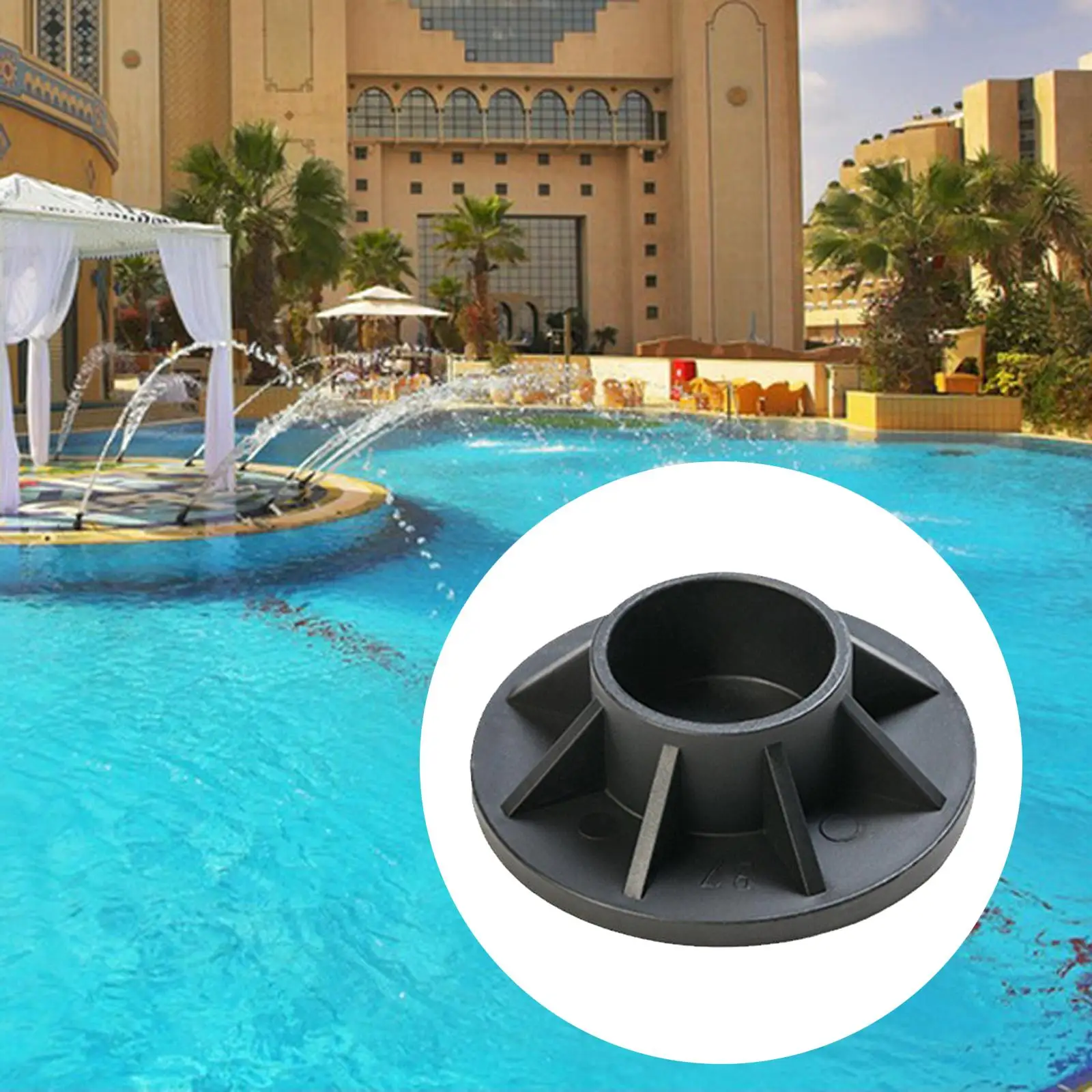 Pool Bottom Cap Replacing, Vertical Leg End Cap Spare Part wear resistant Support Bracket for above Ground Pool