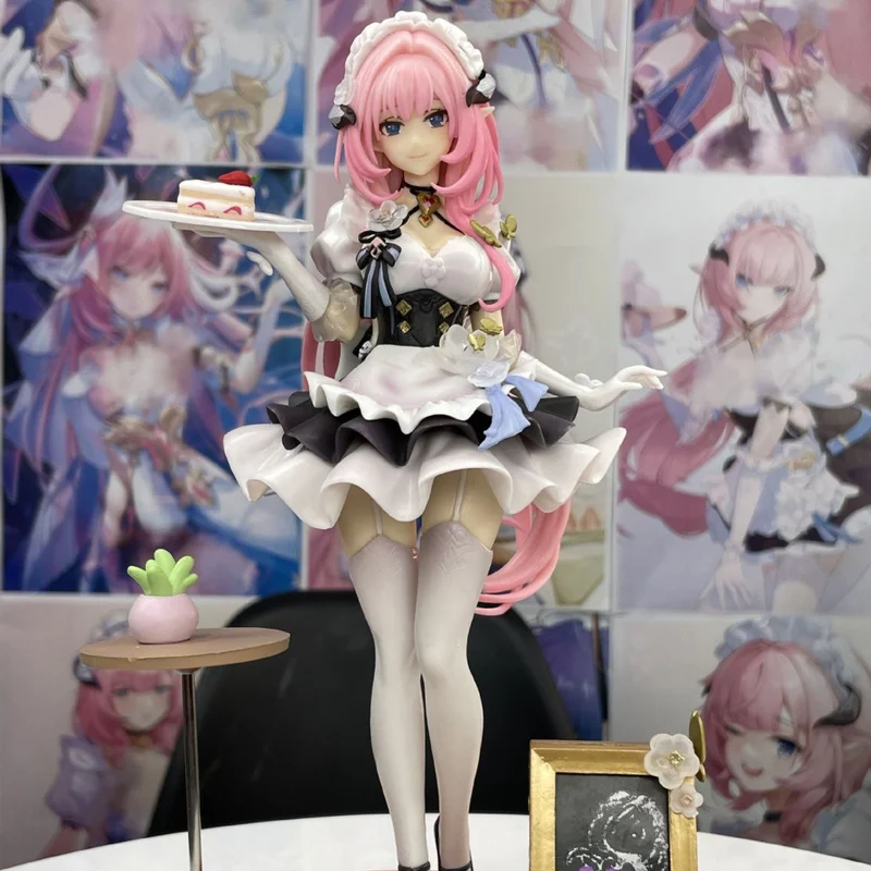 24 cm Honkai Impact 3 Elysia jeu marchandise femme de chambre Figurines d'action jouets à la mode ornement de bureau châssis Statue cadeaux exquis