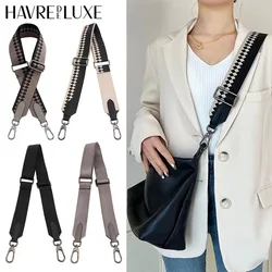 Canvas Shoulder Strap For Longchamp Hobo Replacement Black Grey Wide Crossbody Strap For Woman Handbag Removable Bag Accessories
