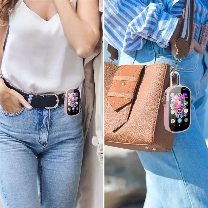 B68C For MP3 & MP4 Players, With A Transparent Window For Storing Headphones, USB Cables, And Memory Cards (Pink).