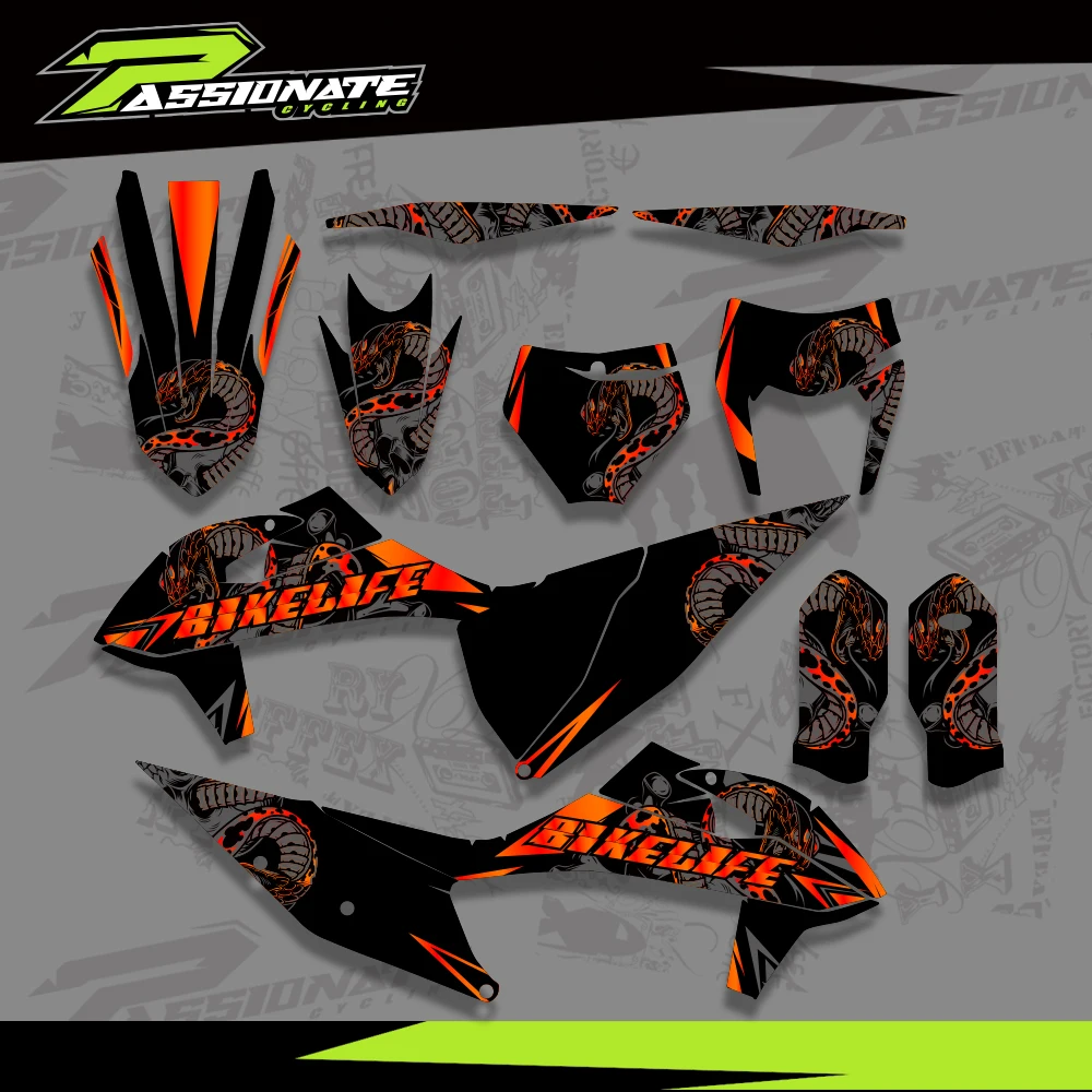 Graphics Decals Stickers Kits For KTM 125 250 350 450 500 525 SX SXF 2019 -2021 EXC XC XCW 2020 -2022 Number Name Custom