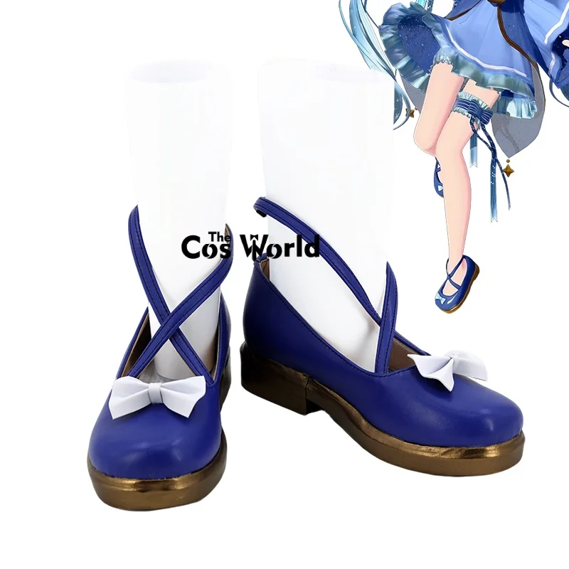 

2017 Miku Snow Anime Customize Cosplay Low Heels Shoes