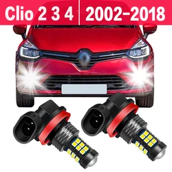 2X Car LED Fog Light Lamp Bulb For Renault Clio 2 3 4 2002-2018 2008 2009 2010 2011 2012 2013 2014 2015 2016 2017 Accessories