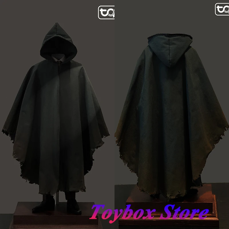 

TOPO STUDIO TP018 1/6 Ranger Aragon Black Hood Cloak Top Clothes Accessory For 12" Male Action Figure Body Hobby Decoration Toys