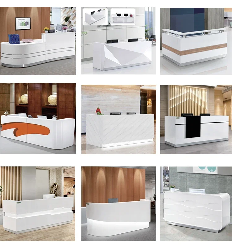 Exhibition stand front reception desk for office