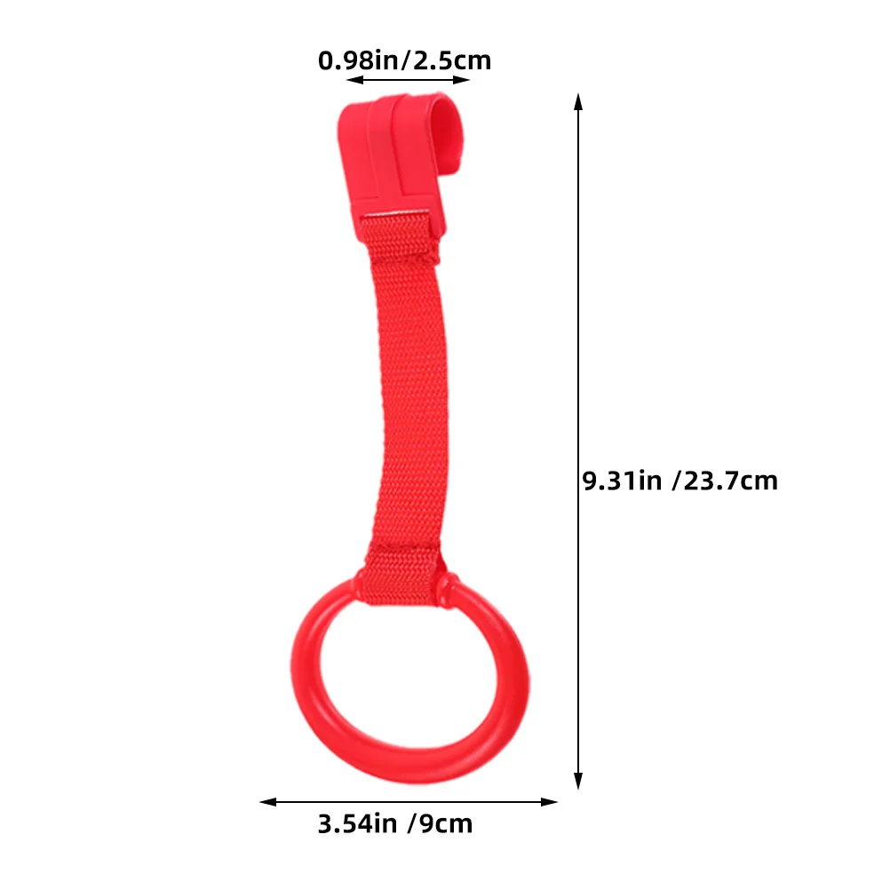 Anillos para caminar para bebés, barras de plástico duraderas para cuna infantil, superficie lisa, soporte para niños pequeños, herramienta de entrenamiento portátil, 5 uds.