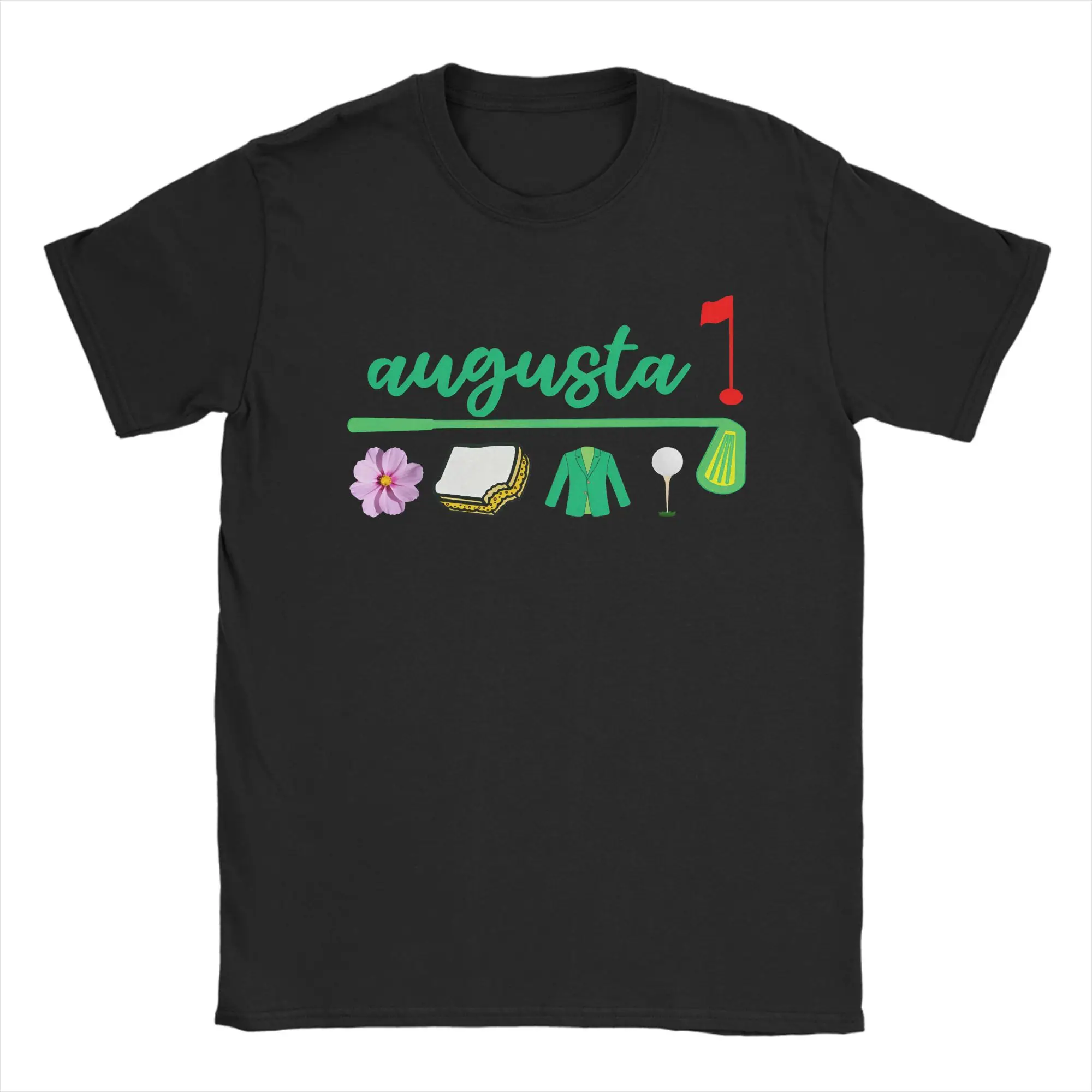 Vintage T Shirt Augusta Georgia Azalea Golf Pimento Cheese  Cotton T-Shirts  Novelty Tee Shirt for Man Summer  Clothes