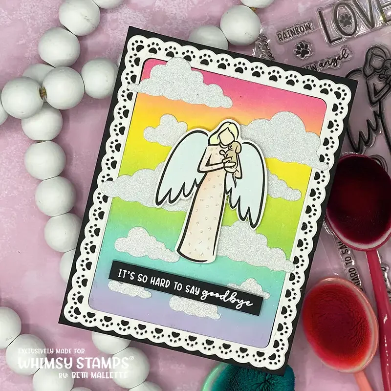 قوس قزح الملاك واضح Stamps 2025 جديد قطع معدنية يموت Diy بها بنفسك سكرابوكينغ الحرف صانع ألبوم صور قالب اليدوية