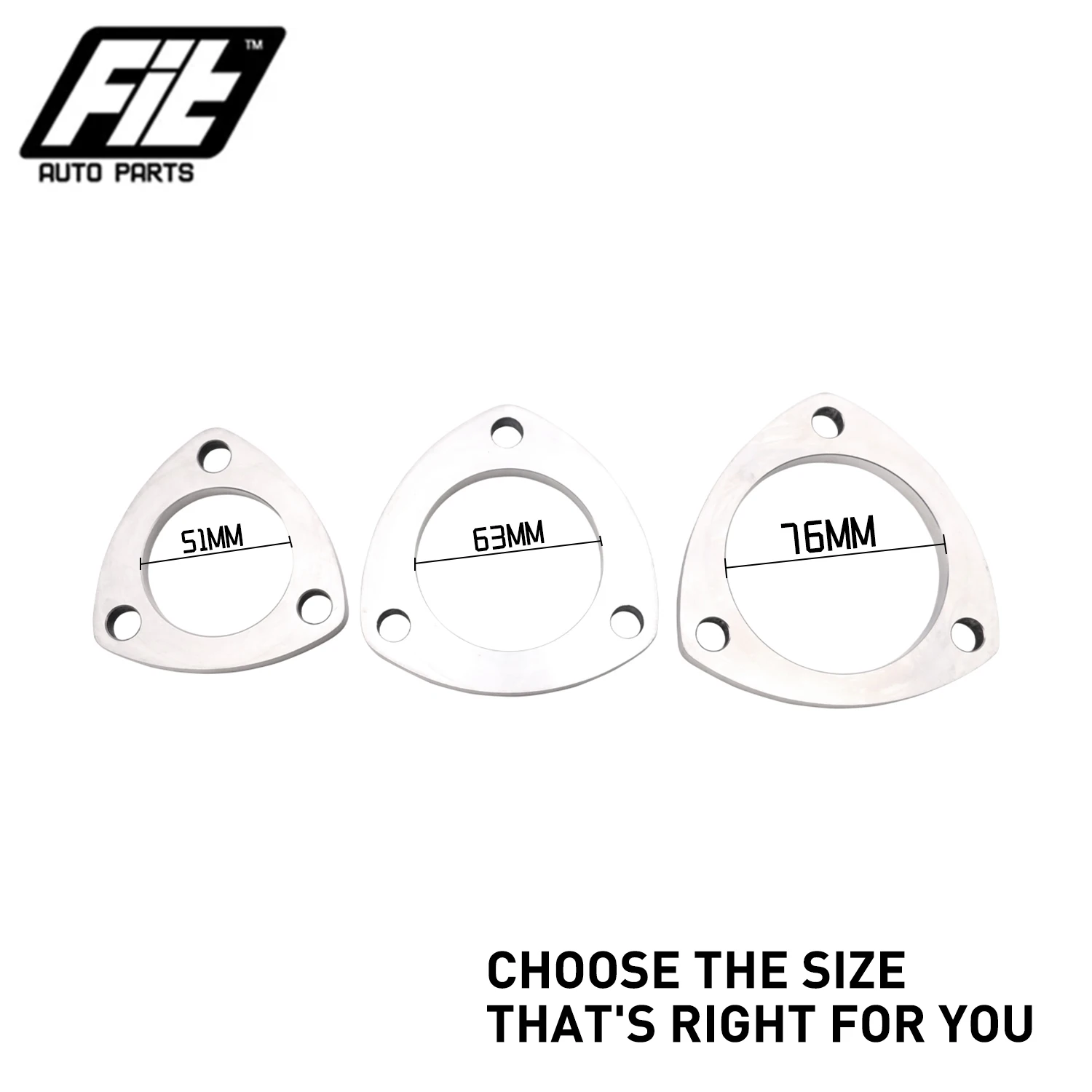 1pcs High Quality Exhaust Muffler Flange Universal 2'' 2.5