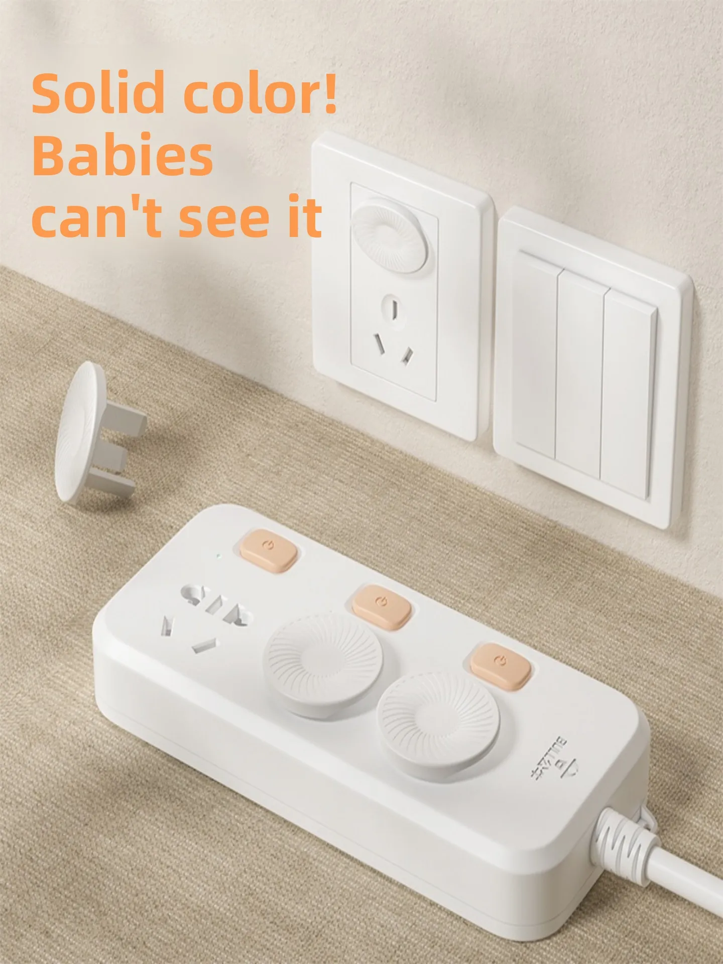 子供用安全ソケットカバー-耐火・耐電気ショック保護カバー-赤ちゃんの手が電源コンセントの穴に触れないようにするためのカバー
