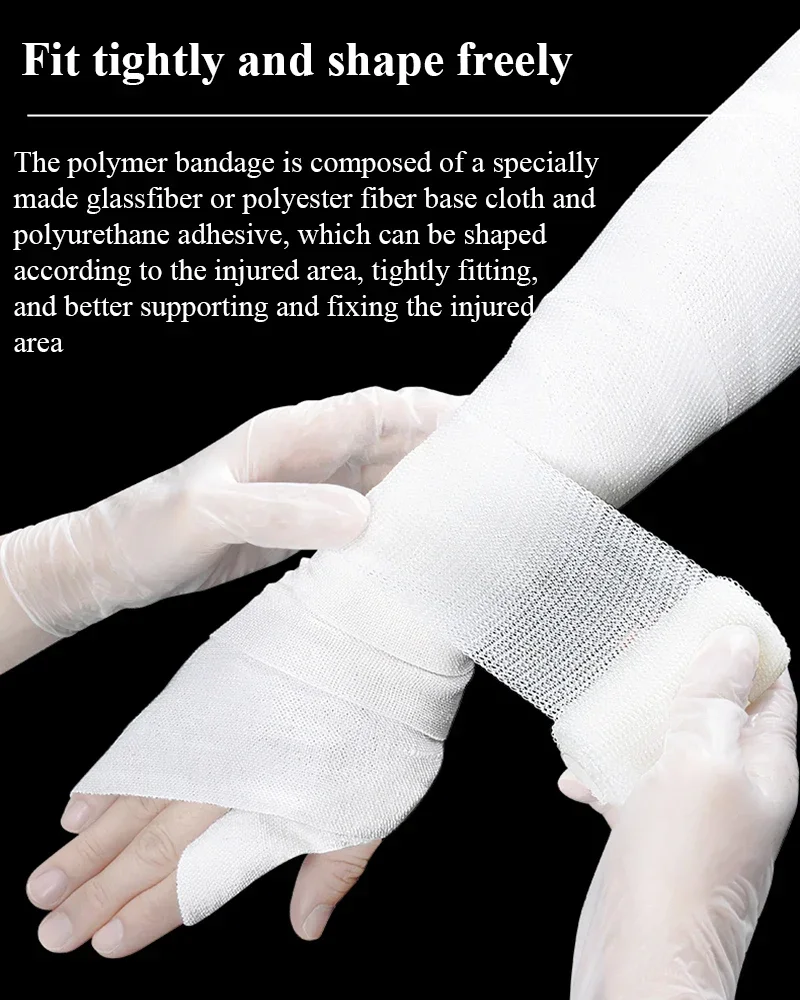 5/7.5/10/15x360cm Medical Orthopedic Fiberglass Polyester Casting Tape Plastic Surgery Orthopedic Fracture Fixation Bandage