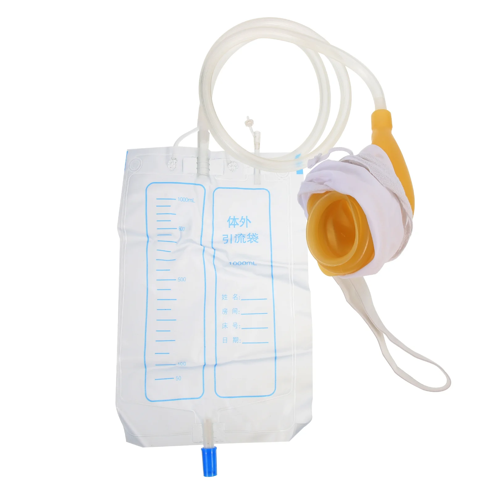 Men's Urinal Urinary Drainage Bag Convenient Urine Pouch Collector Skin-friendly Patient Breathable