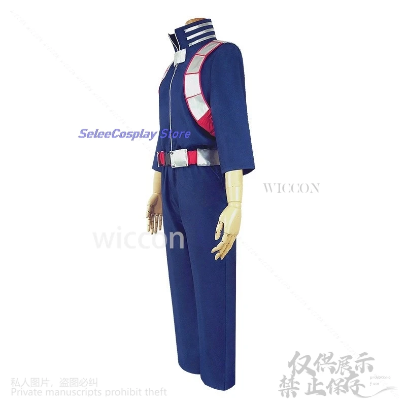 2025Hot Anime Todoroki Shoto Cosplay My Hero Costume Academia Battle Unim Top Pants Belt Wigs  Halloween Party Anime