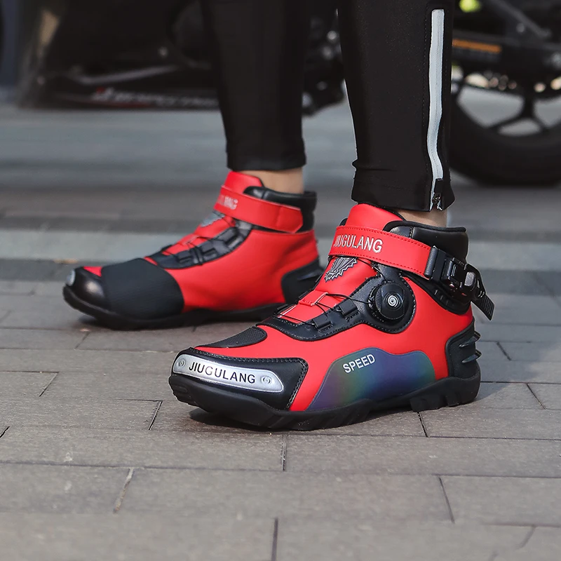 

Motorcycle protective riding boot off-road new unisex four seasons fashion breathable high top anti slip equipment cycling boots