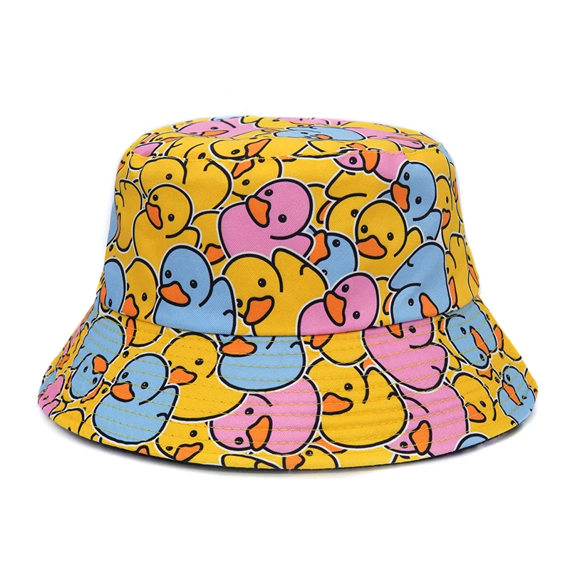 Summer Outdoor Sunscreen Bucket Hat Hip Hop Cap Men Summer Fishing Fisherman Hats Graffiti Hat for Men Women Wild Panama Hats