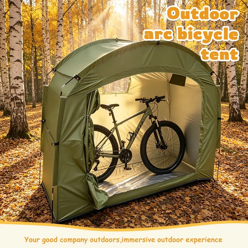 2‑3 Bikes Bike Shed for Outdoor Balcony Area, Compact Bicycle Storage Tent, Portable Shelter for Apartment