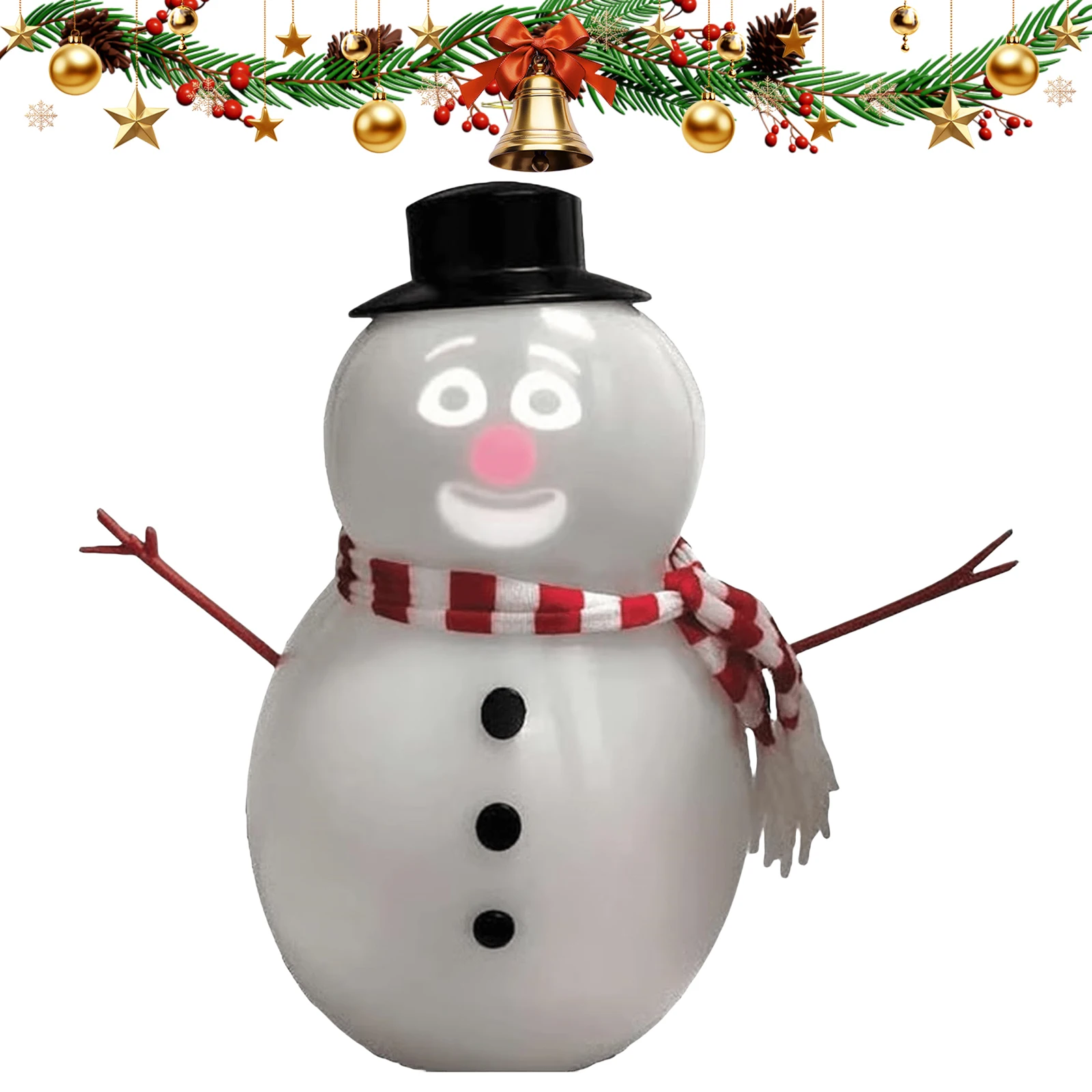Interaktives Weihnachtsspielzeug, sprechender animierter blinkender Schneemann, eingebauter Projektor, Musiklautsprecher, Geburtstag, Weihnachten, Geschenk, Nachtlicht