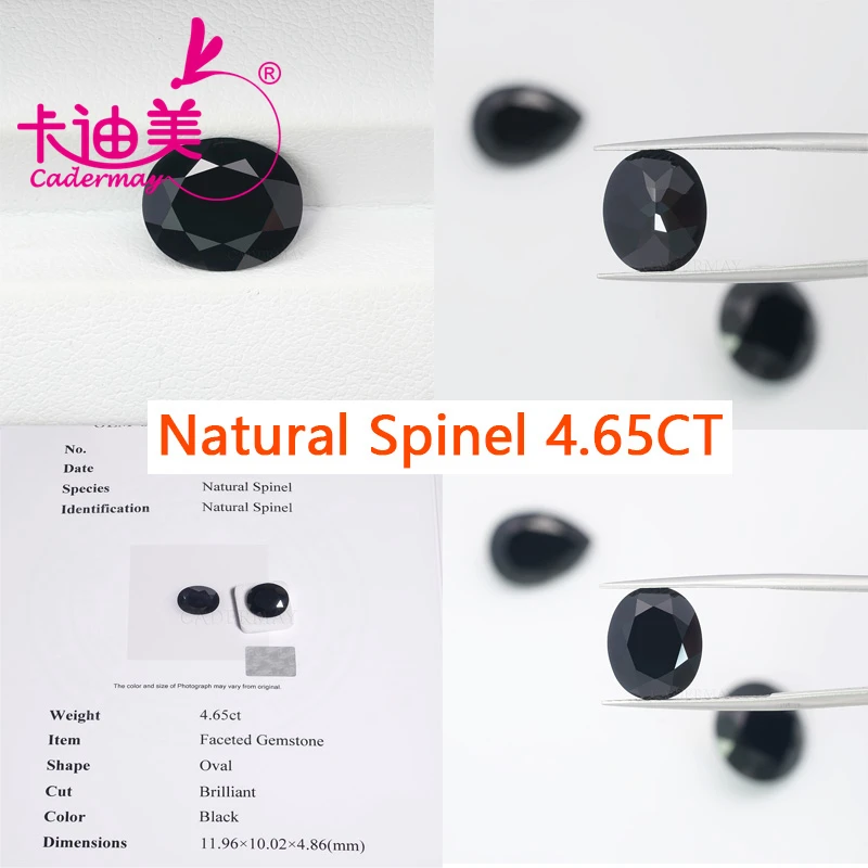 

Oval Cut Natural Spinel Loose Stone Gemstones With GRC Certificate For Wedding Fine Jewelry Making