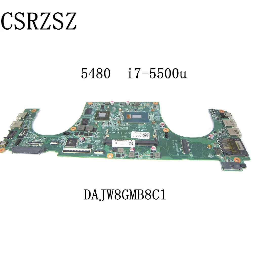 For Dell Vostro  V5480 Laptop motherboard DAJW8GMB8C1 Mainboard with i7-5500u CPU and V2G GPU 100% test ok