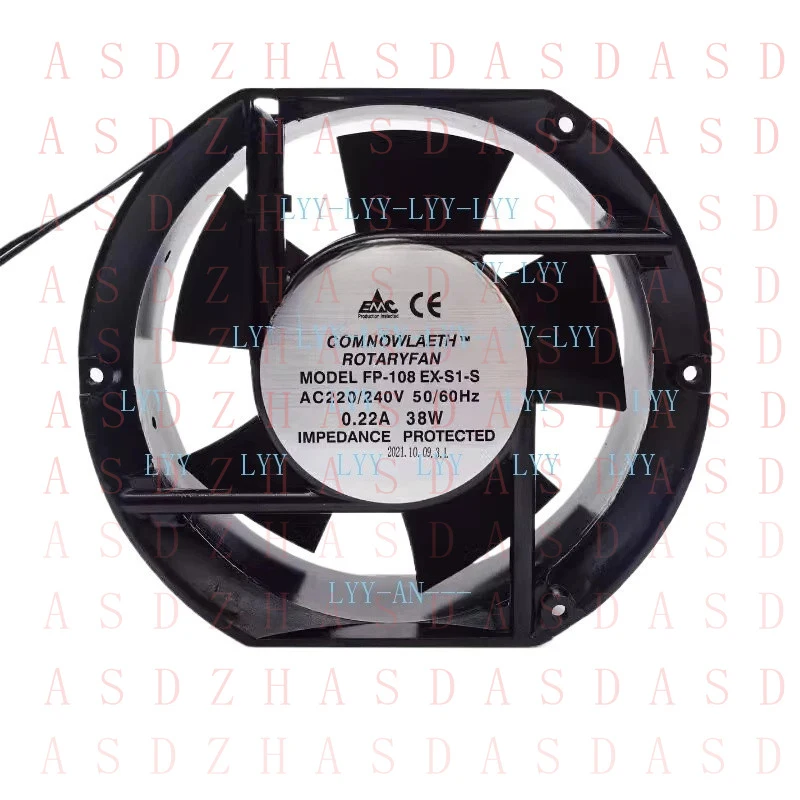

Z FOR Commonwealth FP-108EX-S1-S-B Rotary Cooling Fan AC220/240V 0.22A 38W 150mm