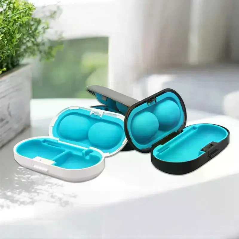 1Pcs Portable Hearing Aid Hard Protective Storage Box Hearing Aid Case Organizer For Sound Amplifier Hearing Aid Accessories