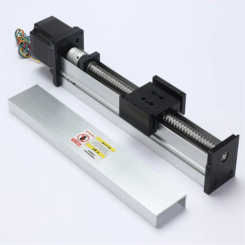 Dust-Proof Closed Rod Sliding Table Precision Linear Guideway Module with 42/57 Stepper Motor Workbench