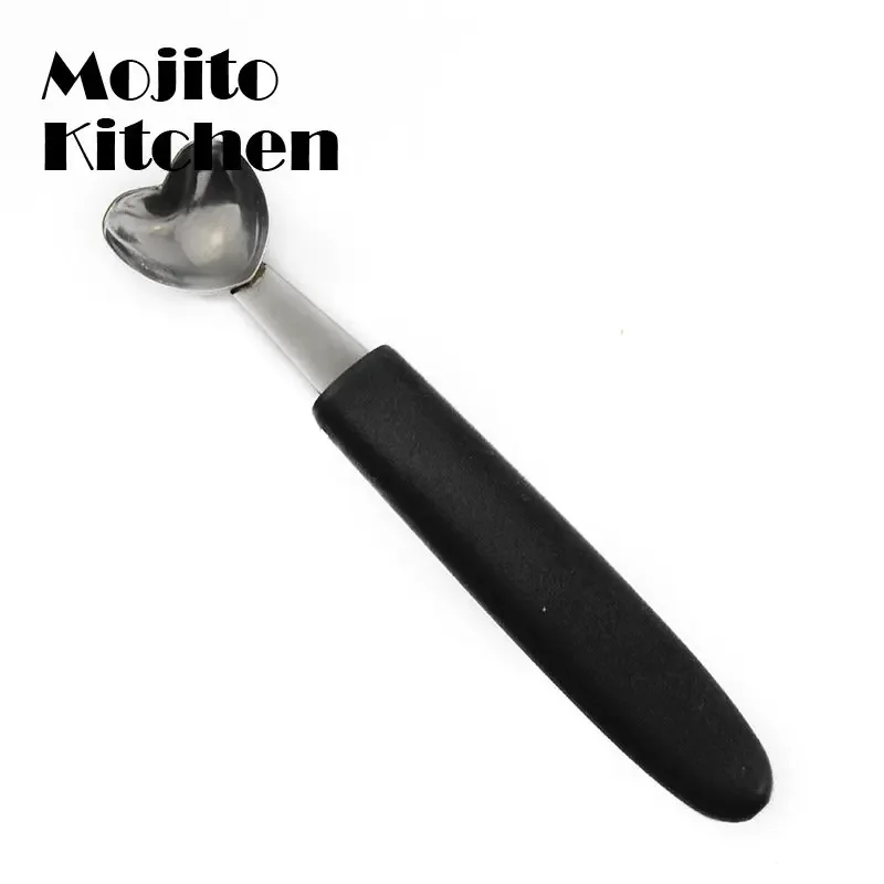 Multifunctional Single Head Stainless Steel Fruit Dig Ball Spoons Portable Ice Cream  Melon Scoops Kitchen Tools