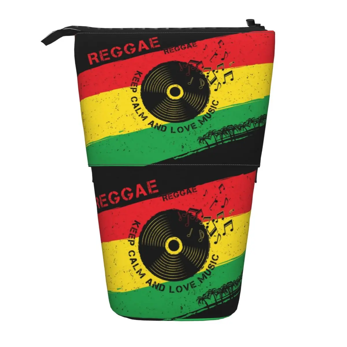 Пользовательские регги Keep Calm Love Music Rasta корейский пенал для девочек большой емкости ямайская гордость пенал студенческие канцелярские принадлежности