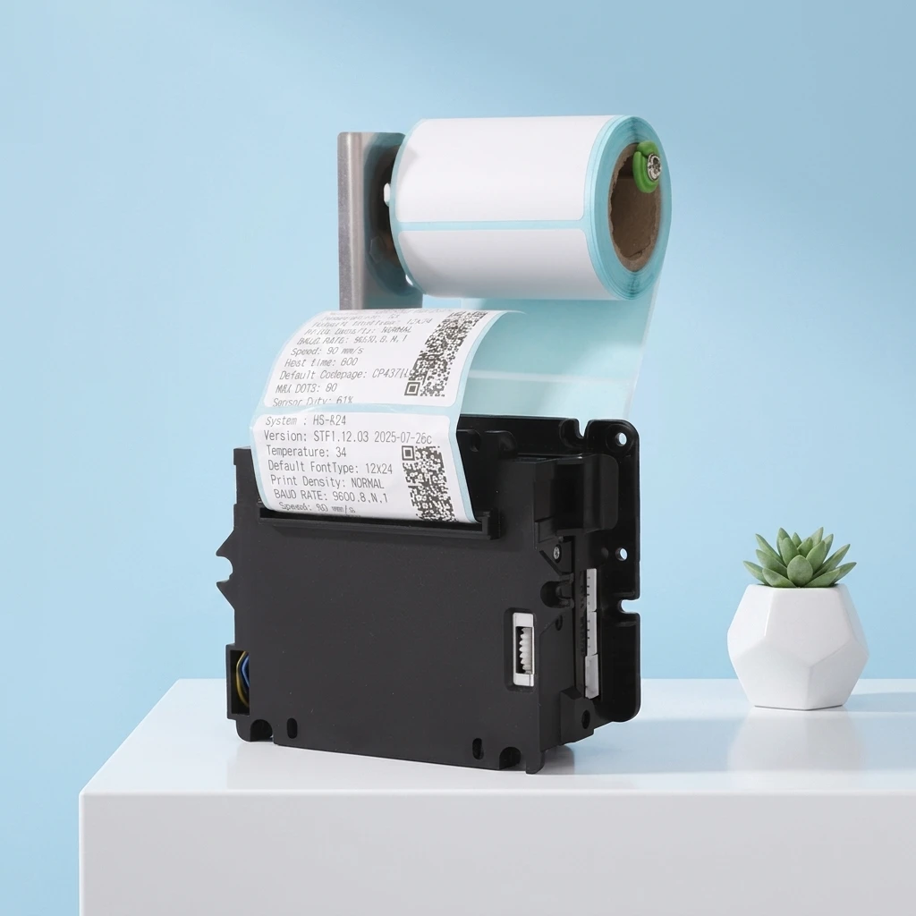 80mm Embedded Compact RS232 USB Thermal Receipt Kiosk Printer Color for Reverse Vending Machine Stock