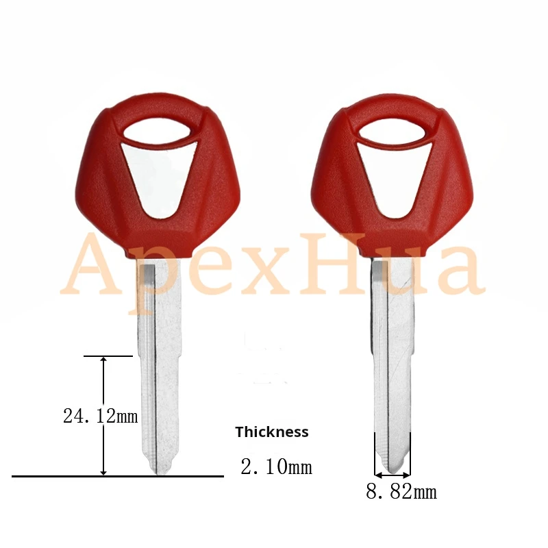 motorcycle key, suitable for Yamaha XJ6 FZ6 FZ1 FZ8 R1R6 MT-07 MT-09 motorcycle key embryo(Can install chips)
