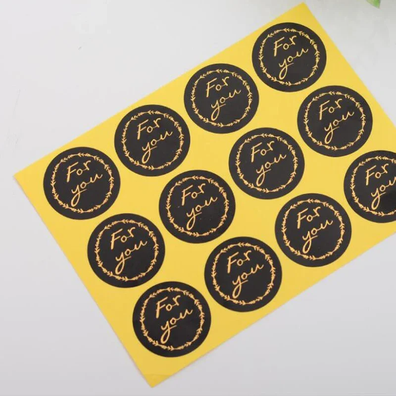 120pcs/lot decorative gifts package labels round "Fou you"seal sticker for baking products multifunction DIY adhesive