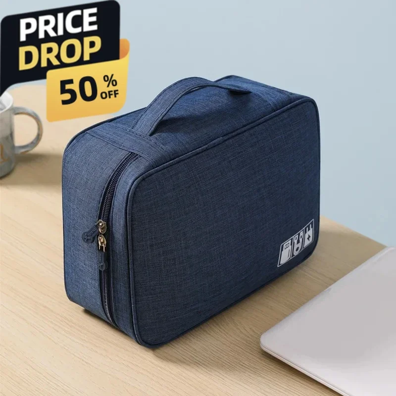 Custodia Per Cavi Organizzatore ElettronicoDigitale Impermeabile Borsa PerCavi Da Viaggio Per Caricabatterie Linea DatiPortatile