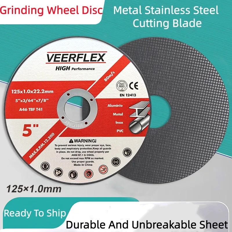 115mm 125mm Cutting Disc Metal Cut Off Wheel Angle Grinder Disc Slice Fiber Reinforced Grinding Blade Cutter for Metal Iron