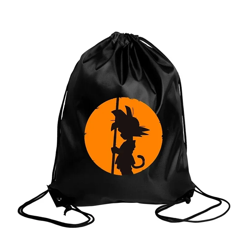 Dragon Ball Knapsack Bag Non-woven Fabrics Drawstring Watertight Convenient Shopping Cartoon Printed Large Capacity Handbag Gift