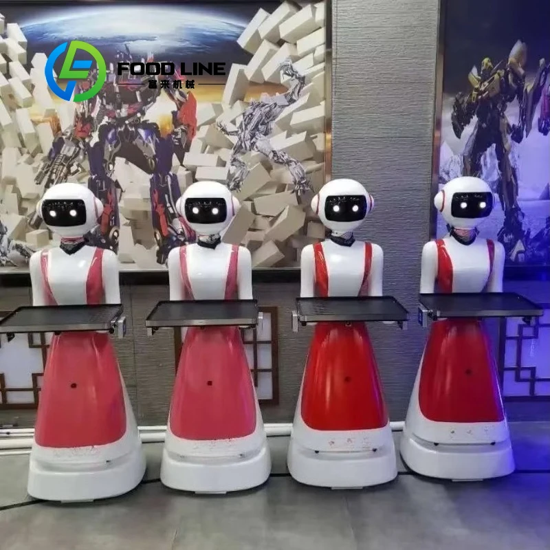 

Intelligent Restaurant Hotel Robot Waiter Food Delivery Serving Guest Welcoming Catering Service Customized