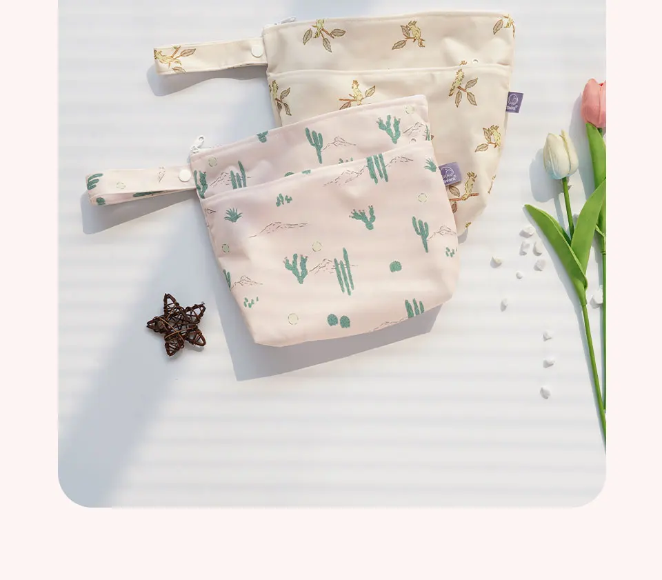 Kangobaby # my soft life # wasch bar wieder verwendbare Baby decke Aufbewahrung tasche leicht zu tragen multifunktion ale Reisetasche Größe 26x22x5cm – Detail 10