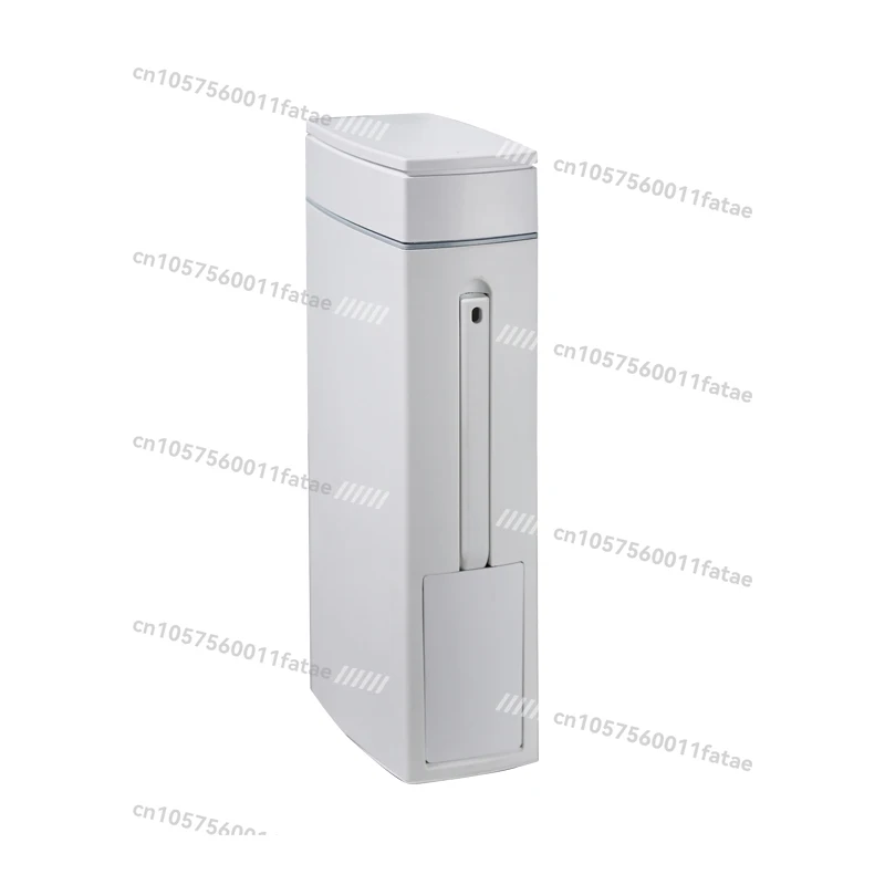 

Seam Trash Can, Narrow Slot Toilet with Lid, Small Ultra-thin Press Toilet, Brush Integrated