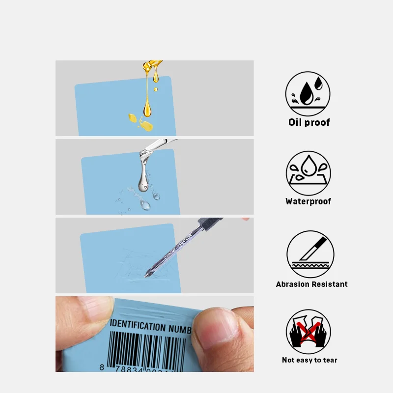 SINMARK Color Labels 3 Rolls Self-Adhesive Stickers for Thermal Printers Three Pure Colors Available DIY Waterproof Stickers